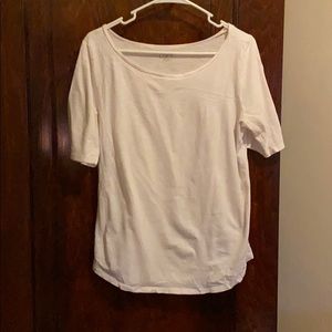Simple white tee